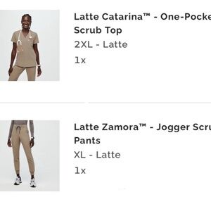 Figs Tan Jogger Scrub Pants used